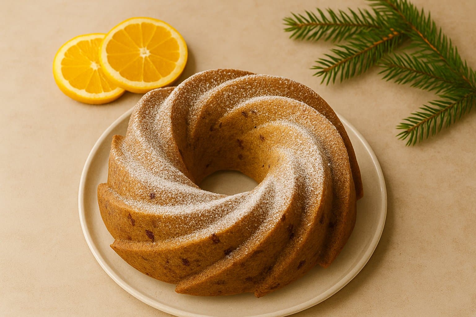 Spiced Orange Cranberry Bundt Cake Recipe