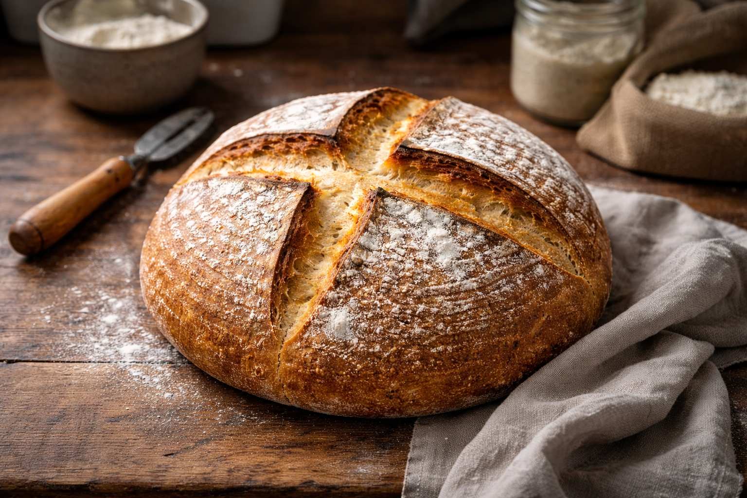Easy Bread Recipe for Scoring