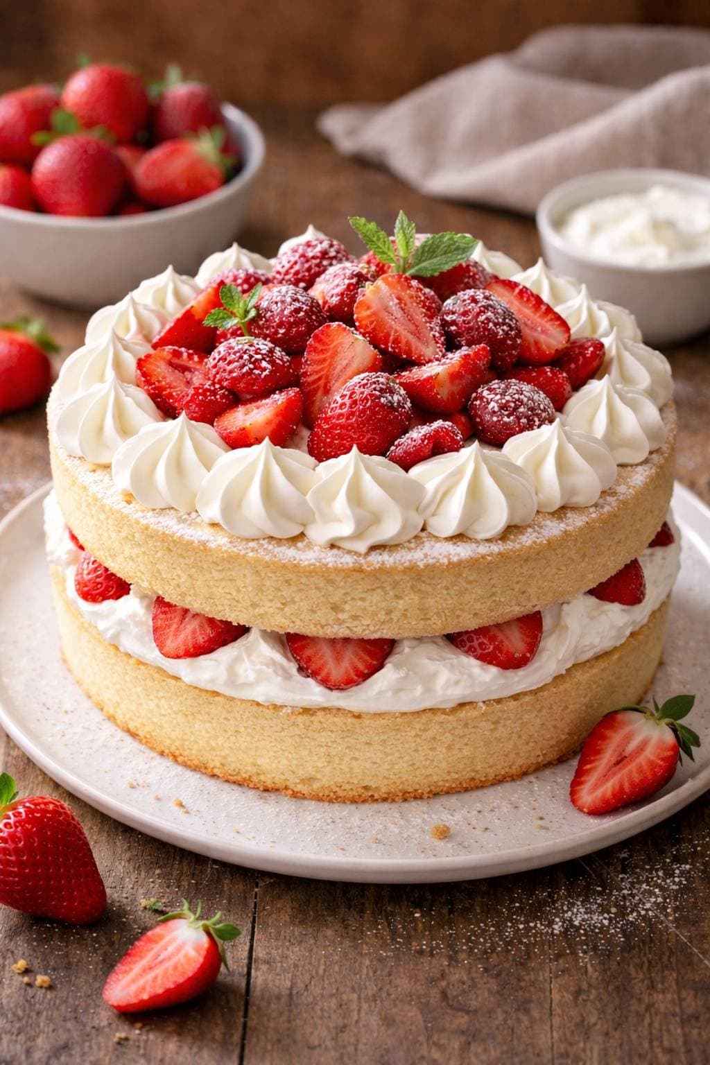 Japanese Strawberry Shortcake Recipe