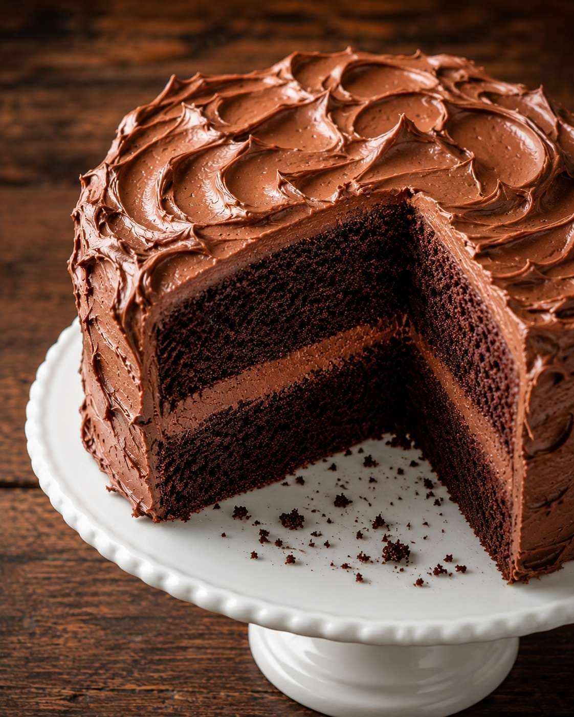 Moist Chocolate Cake with Ganache (Easy One-Bowl Recipe)